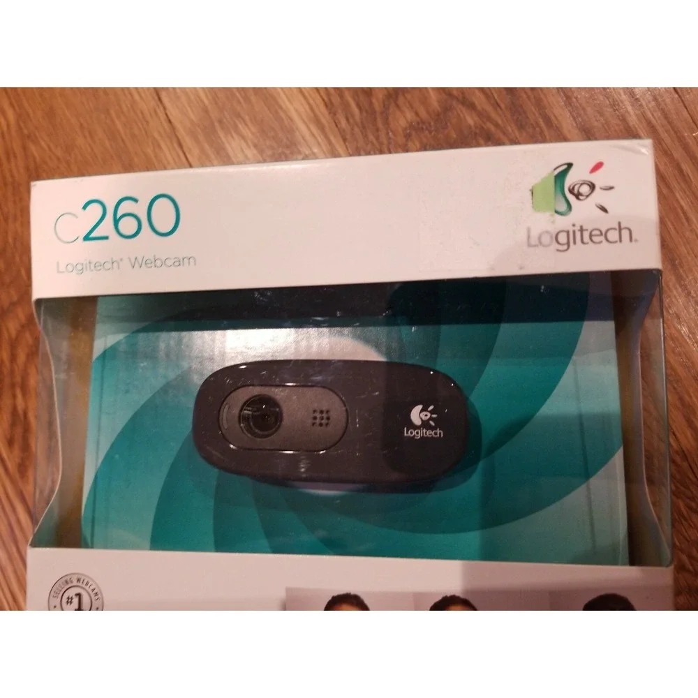Logitech Webcam C260 Video Calling Recording Wide Screen Skype Messenger New